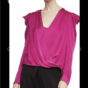 BCBG MAX ARZIA. Fushia. Women's High-low top. Small.